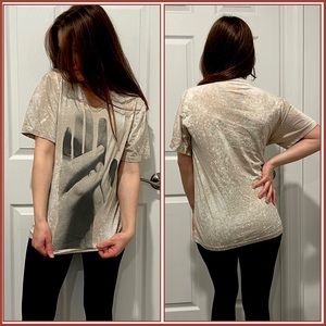 Lovers hands artistic shirt